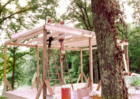 Building the gazebo - rafters